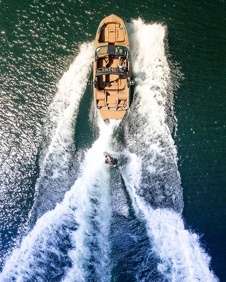 Aerial Boat Image
