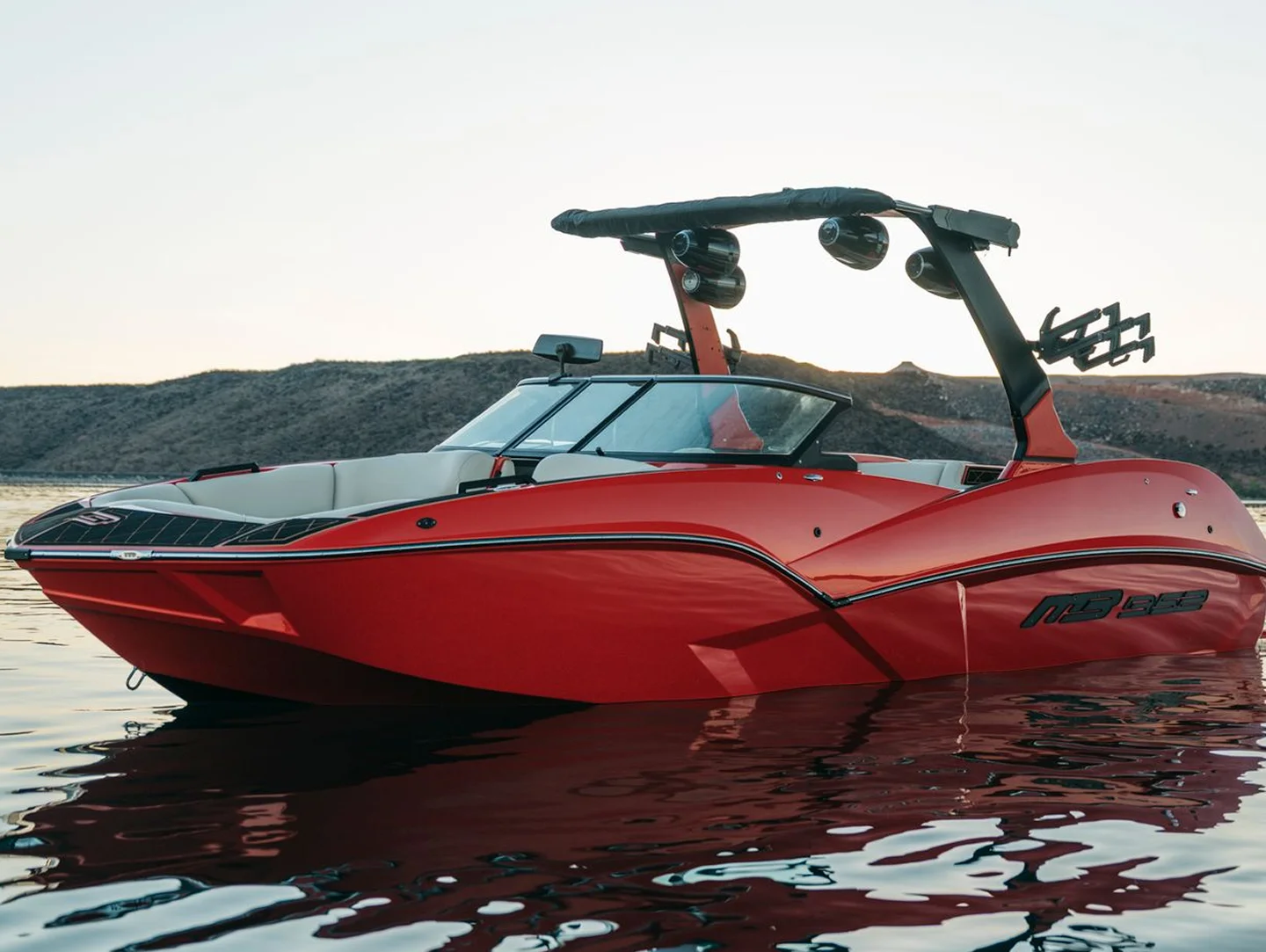Red MB Alpha boat
