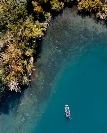 Aerial lake image